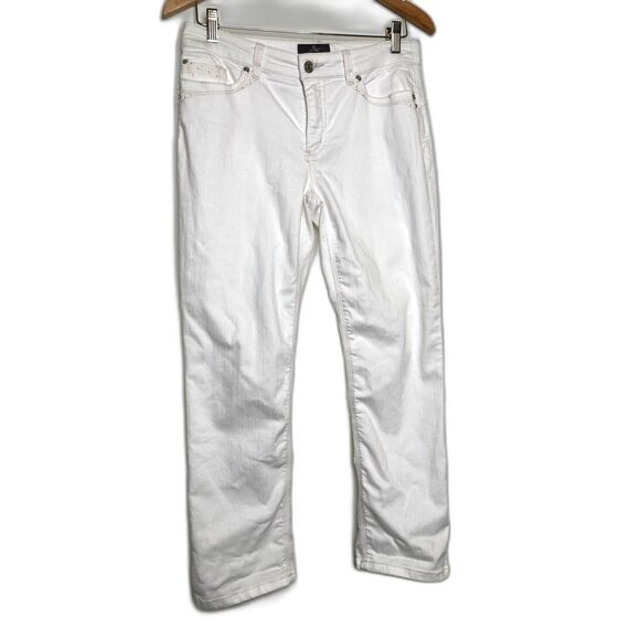 Chicos So Lifting Womens Slim Skinny Jeans White Stretch Pockets Denim S / 6 0.5 - Picture 1 of 12